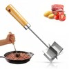Stainless Steel Meat Chopper Masher - 6 Blade Hamburger Smasher