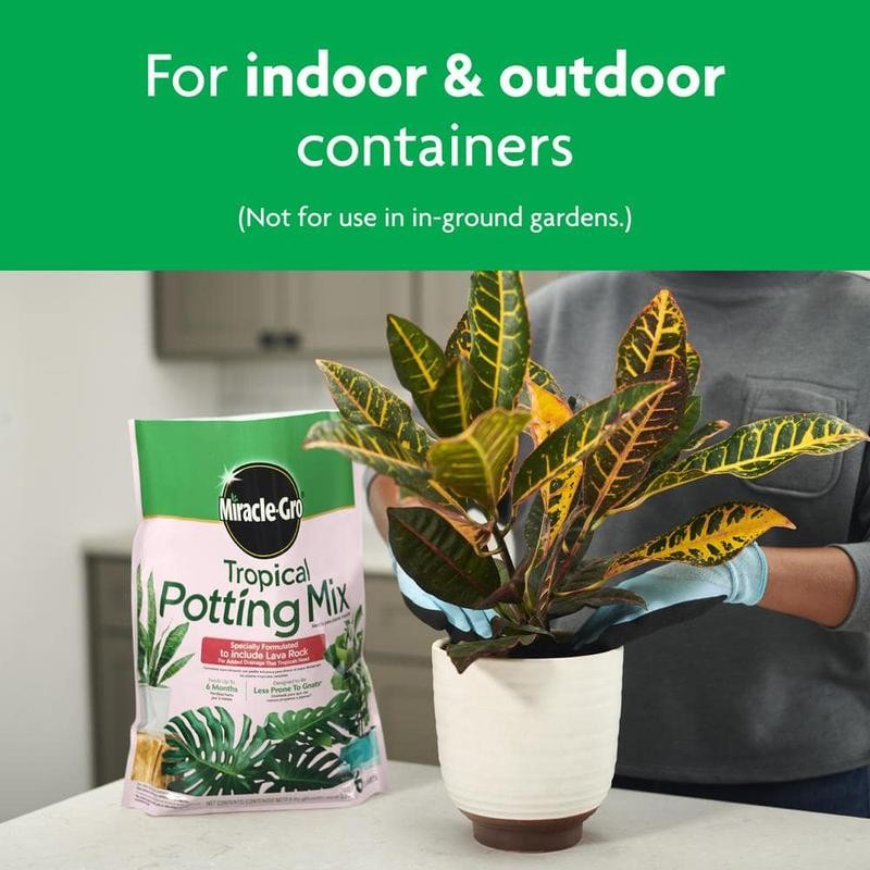 Tropical Potting Soil Mix, 1 Bag 6 Dry Qt., Include