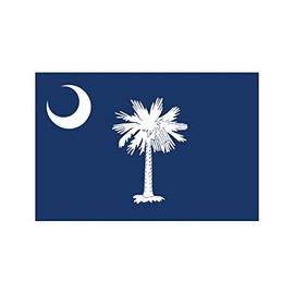 fagraphix South Carolina Flag Sticker Self Adhesive Vinyl Decal Adhesive State South Carolinian SC