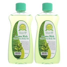Innobella Aroma Rich Body Oil Green Tea 465ml 2 x / 이노벨라 아로마 리치 바디오일 녹차 465ml 2개