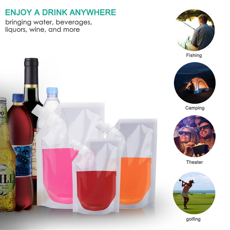 ERKOON Cruise Sneak Alcohol Flasks Kit Concealable and Reusable Undetectable