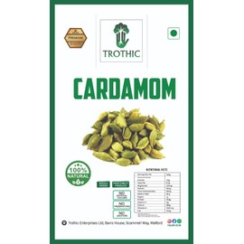 Trothic Spices Idukki Cardamom | Bold Size | Pure Elaichi | Natural | Distinctive Flavour & Aroma | No Artificial Colors (50 Gm)