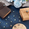 AHANDMAKER 20 Sets Buttons For Leather, 2 Colours Alloy Engraving