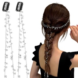 Hair Chains, Pearl Extensions, Stars, Rhinestone Hair Ornaments, Hair Accessories, Easy Installation, Cultural Festivals, Sports Festivals, Weddings, School Festivals, Cultural Festivals, Birthdays