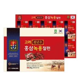 고려천년수 홍삼녹용절편 20gX10개/100%국산홍삼 Koryo Millennium Red Ginseng Deer Antler Slices 20g X 10 Pack / 100% Domestic Red Ginseng