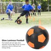 LED Vibrating Glow Soccer Ball Inflatable Rubber Football Luminous Soccer