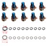 BOJACK 10 Sets B10K Knurled Shaft 3 Terminals Linear Taper