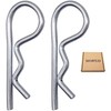 SKIR'CO (Pack of 2) 6mm Galvanised Steel Spring Cotter Pins