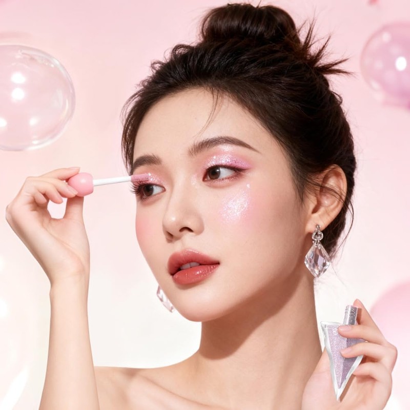 LiangNiShi Liquid Eye Shadow, Glitter, Tear Bag Makeup, Liquid Eye