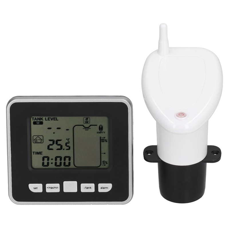 Water Tank Level Meter Ultrasonic Digital Display Depth Gauge Sensor
