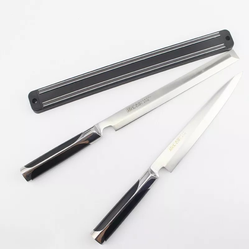 TECHTONGDA 15in Magnetic Knife Scissor Storage Holder Black Storage Kitchen