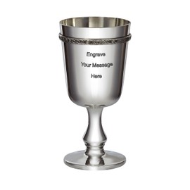 Wentworth Pewter Pewter Goblet with Celtic Ribbon Free Engraving