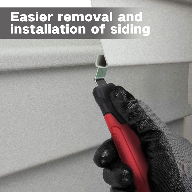 Vinyl Siding Removal Tool with Extra Long Handle- Steel Blade