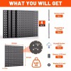 ValueMax Metal Pegboard Panels 12"x12" Heavy Duty Pegboard Wall Organizer