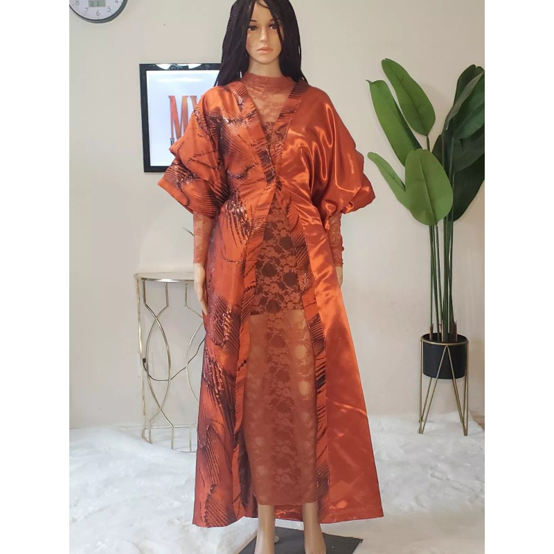 For Women Agbada Kimono, bubu chantily lace set, stylish Bubu