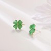 St Patricks Day Earrings for Women, Trendy Statement Four Leaf