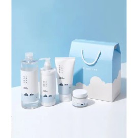 ROUNDLAB [Gift packaging] 1025 Dokdo Daily Hypoallergenic Set (Toner + Lotion + Cleanser + Cream) / ROUNDLAB [선물포장]1025 독도 데일리 저자극 세트 (토너 + 로션 + 클렌저 + 크림)