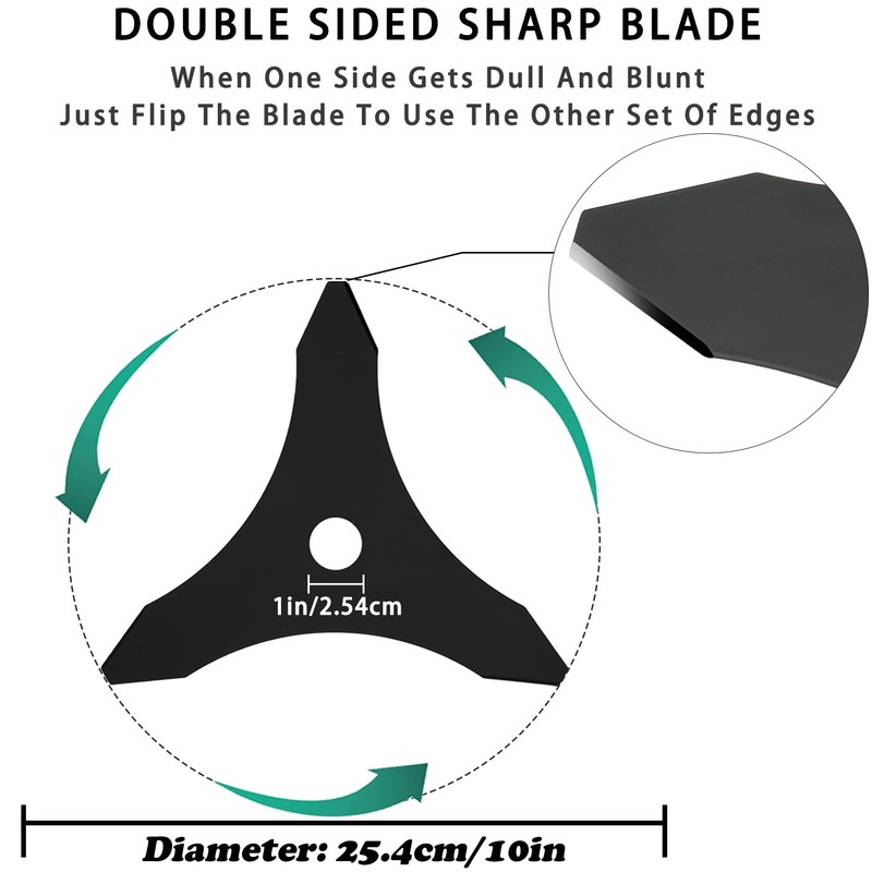 9" x 36 Teeth Carbide Tipped Brush Cutter Blades &