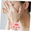 Baluue 2 Pairs Plush Absorbent Face Washing Wristbands for Skincare