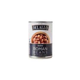DeLallo Roman Beans, Borlotti Beans, 15.5oz Can, 6-Pack