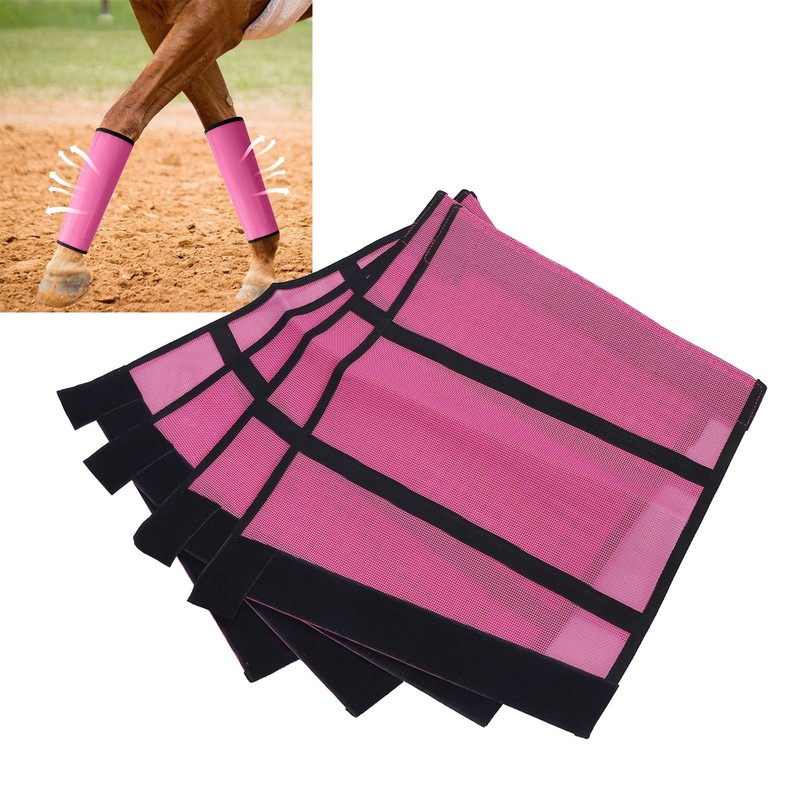 4pcs Horse Leg Covers Breathable Lightweight Protective Wrap Socks Horse