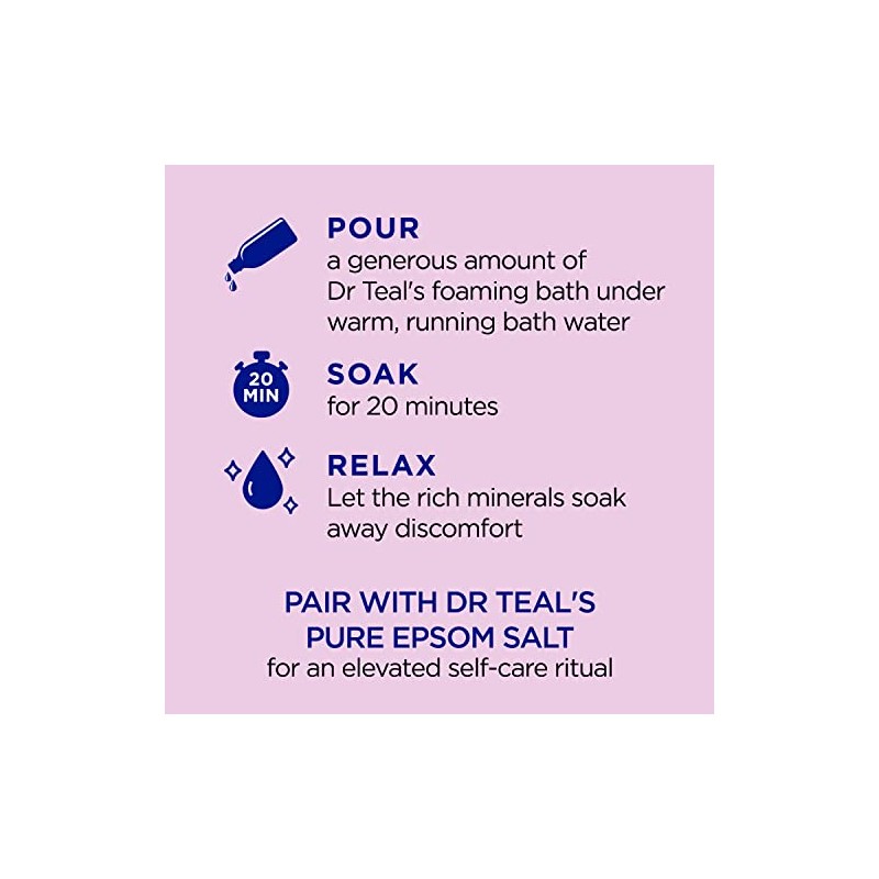 Dr Teal's Foaming Bath with Pure Epsom Salt, Black Elderberry