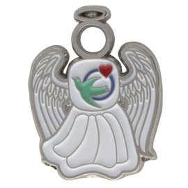 Sterling Gifts 24 Visiting Nurses Guardian Angel Pins, with Heart, Dove - Pack of 24
