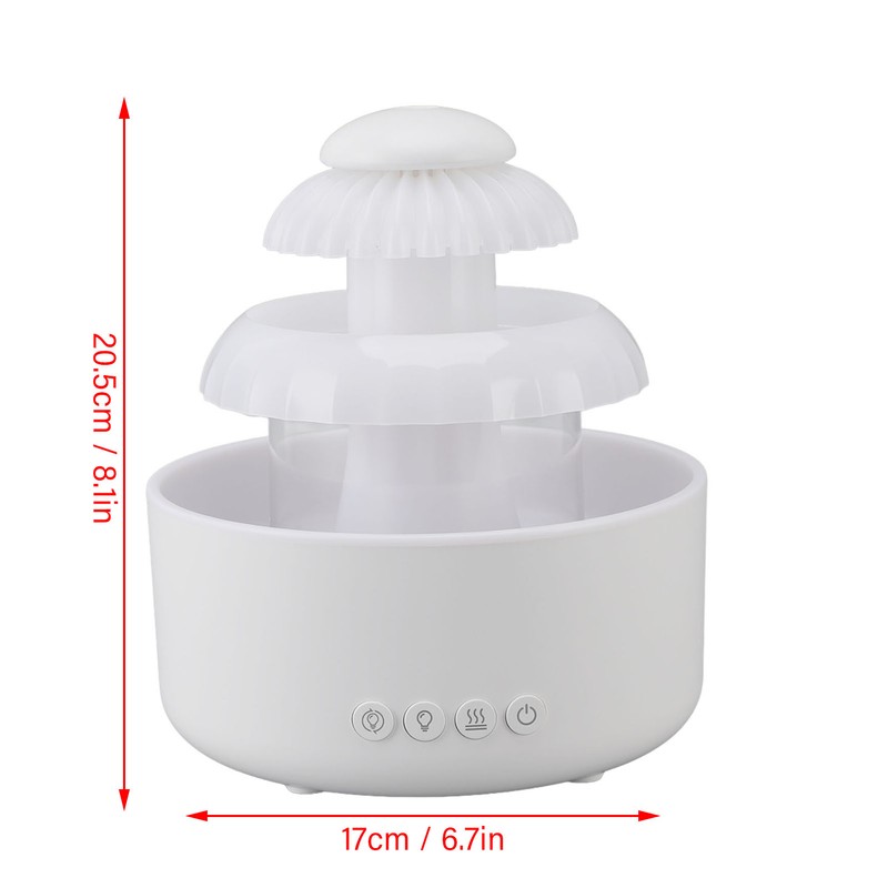 Rain Cloud Humidifier Diffuser 600ml Aroma Diffuser Night Light Quiet
