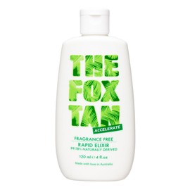 The Fox Tan The Fox Tan - Fragrance-Free Rapid Tanning Elixir, Tanning Accelerator without Perfume and Self-Tanner, Lotion for Face and Body, for Sun and Tanning Bed, 120ml