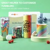 HTVRONT Shrink Wrap for Sublimation Tumblers 8 X 12 Inch