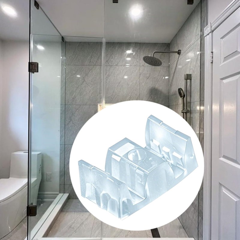 4-Pack Silicone Shower Door Bumpers - Non-Yellowing Opaque Anti-Collision Stoppers