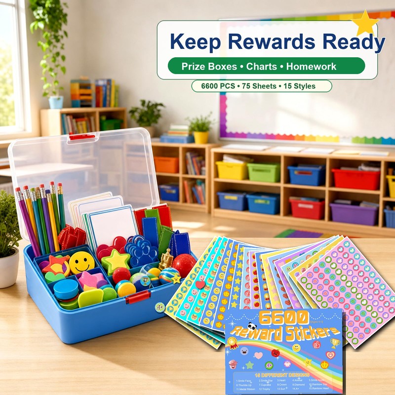 6600PCS Small Reward Stickers for Kids, Reward and Chore Chart