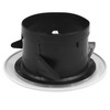 4 Pieces ABS Adjustable Round Soffit Exhaust Vent White Inline