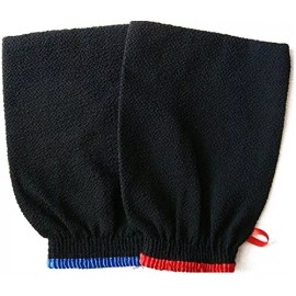 zoubaa Guantes De Calidad Premium Exfoliantes Un Juego De 2 Guantes