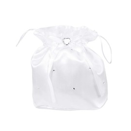 LUOEM Bridal Bag White Satin