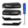 ZUDKSUY 2 Pack Front Exterior Door Rearview Mirror Cover Trim,