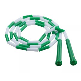 Champion Sports Plastic Segmented Jump Rope - 6 Feet (Green and White)