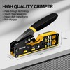 RJ45 Crimp Tool Kit Pass Through Crimper RJ45 Crimping Tool