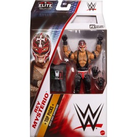 Mattel WWE Elite Collection Top Picks - Set di action figure e accessori, Rey Mysterio, 15,2 cm, da collezione, con mani intercambiabili, abbigliamento da ring e 25 punti di articolazione