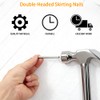 BAISDY 300Pcs Double Headed Nails with 3 Sleeve Tools, Double