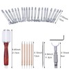 Leather Carving Set - Leather Working Kit, Leather Stamp Tools,
