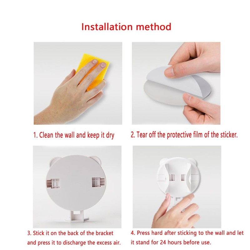 UtySty 2 Pack Rechargeable Electric Toothbrush Holder Organizer Self Adhesive