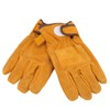 Heat Resistant Gloves Calf Leather Polyester Hand Protection BBQ Grill