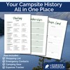 Camping Logbook – Track 50+ Campsites | Amenities Checklist, Packing