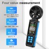 Handheld High Accuracy Anemometer Double Bearing 8-blade Fan Digital Anemometer