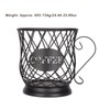 Iron Coffee Pod Holder Organizer Large Capacity Coffee Capsule Storage