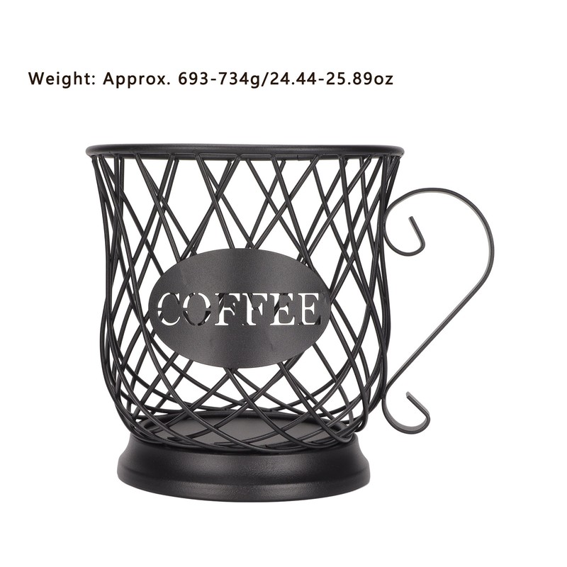 Iron Coffee Pod Holder Organizer Large Capacity Coffee Capsule Storage