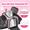 Double Expandable Cat Carrier,Airline Approved Soft-Sided Pet Travel Carrier for