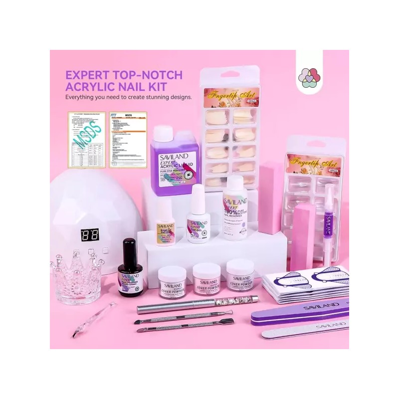 Product Detail Description Reference SAVILAND 아크릴 네일 키트 전문 세트