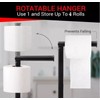 Toilet Roll Holder Free Standing Spare Roll Holder with Swivel